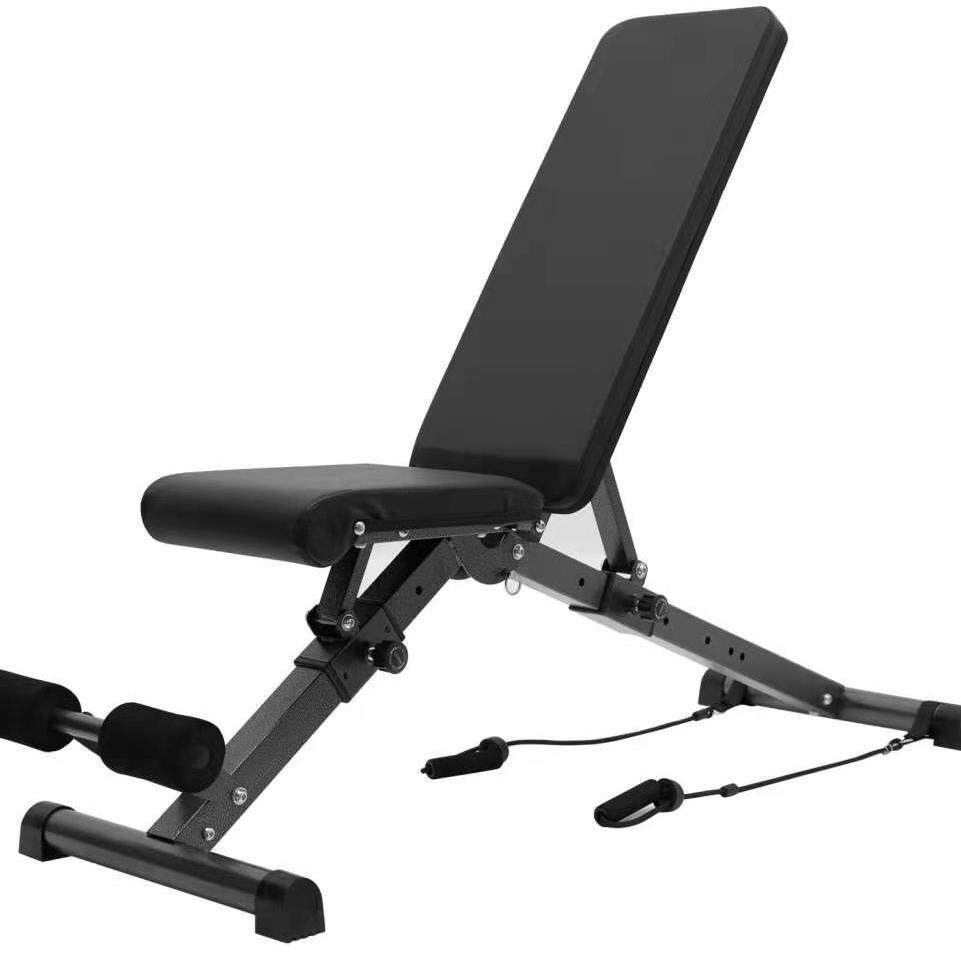 哑铃凳子家用仰卧起坐器健身多功能仰卧板器材折叠罗马椅