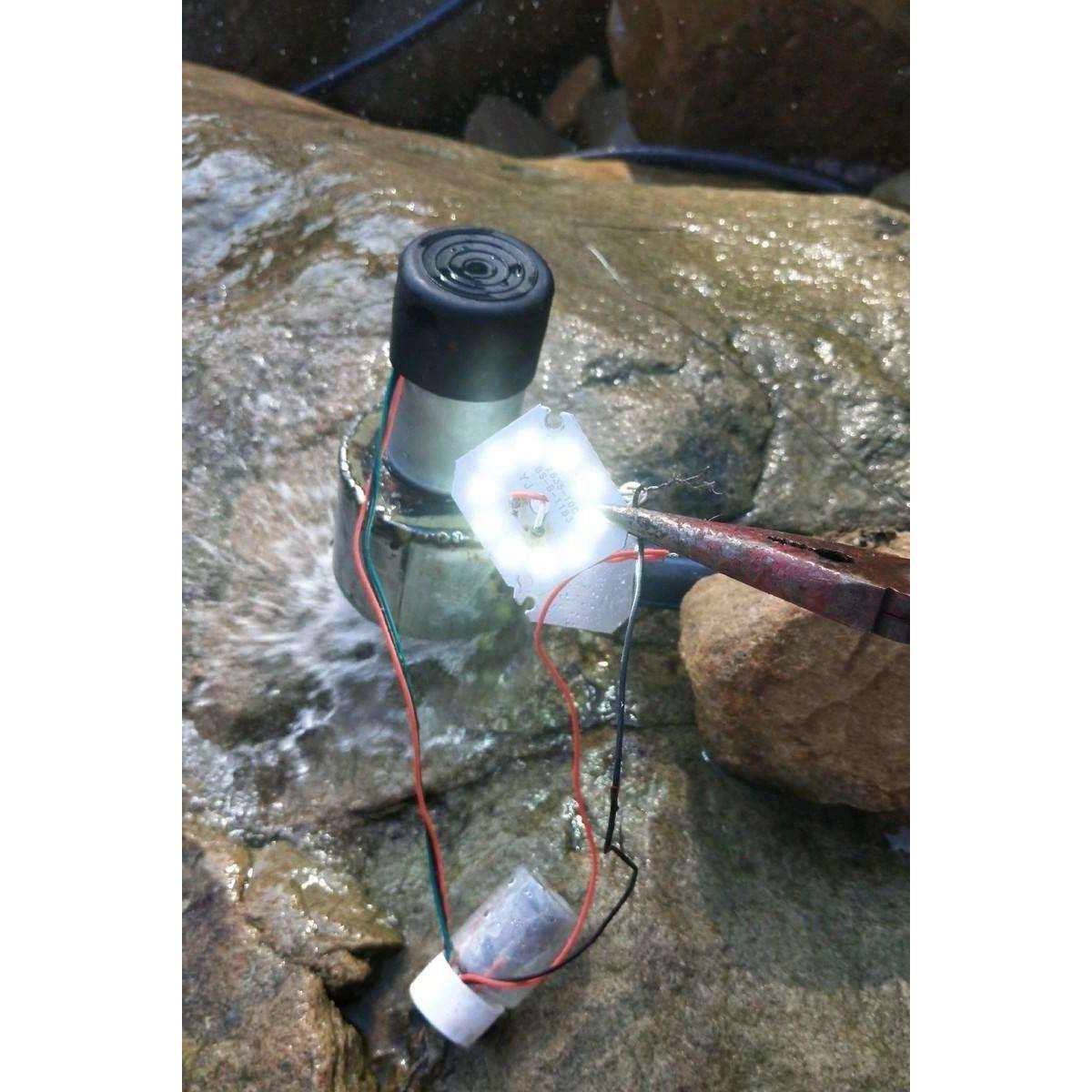 野外水力涡轮水利发电机用小型便携式220v大功率户外试验管道式