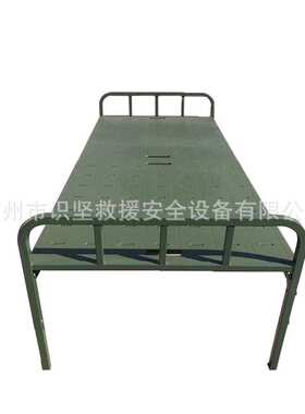 2000x800x420mm钢塑折叠床多用途单人陪护床绿色免安装救灾床