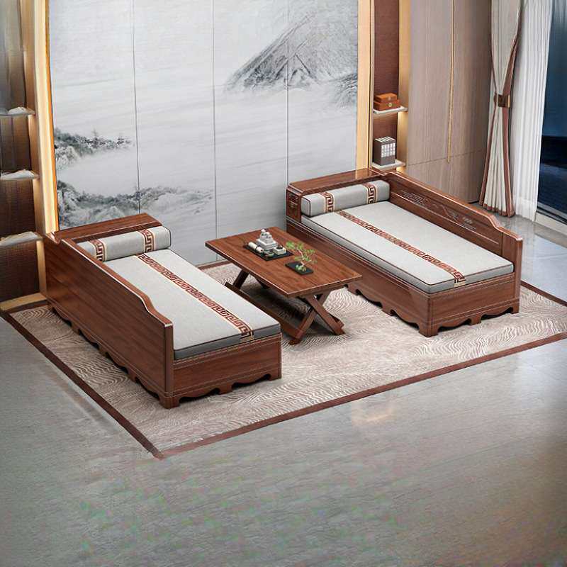 金花梨木实木沙发全套组合贵妃榻花古典冬夏两用客厅家用家具