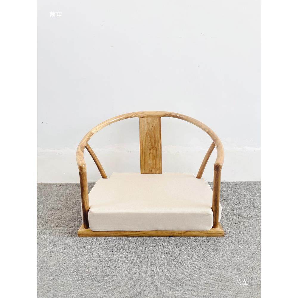 中式主人飘窗椅白坯矮圈椅实木日式榻榻米无腿靠背椅椅子椅老榆木,电子元器件市场,其它元器件,淘宝优惠券,粉丝福利购,淘宝优惠卷