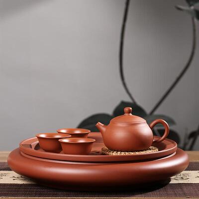 潮州朱泥手拉壶工夫茶君子壶大容量功夫小茶壶家用全手工复古茶壶