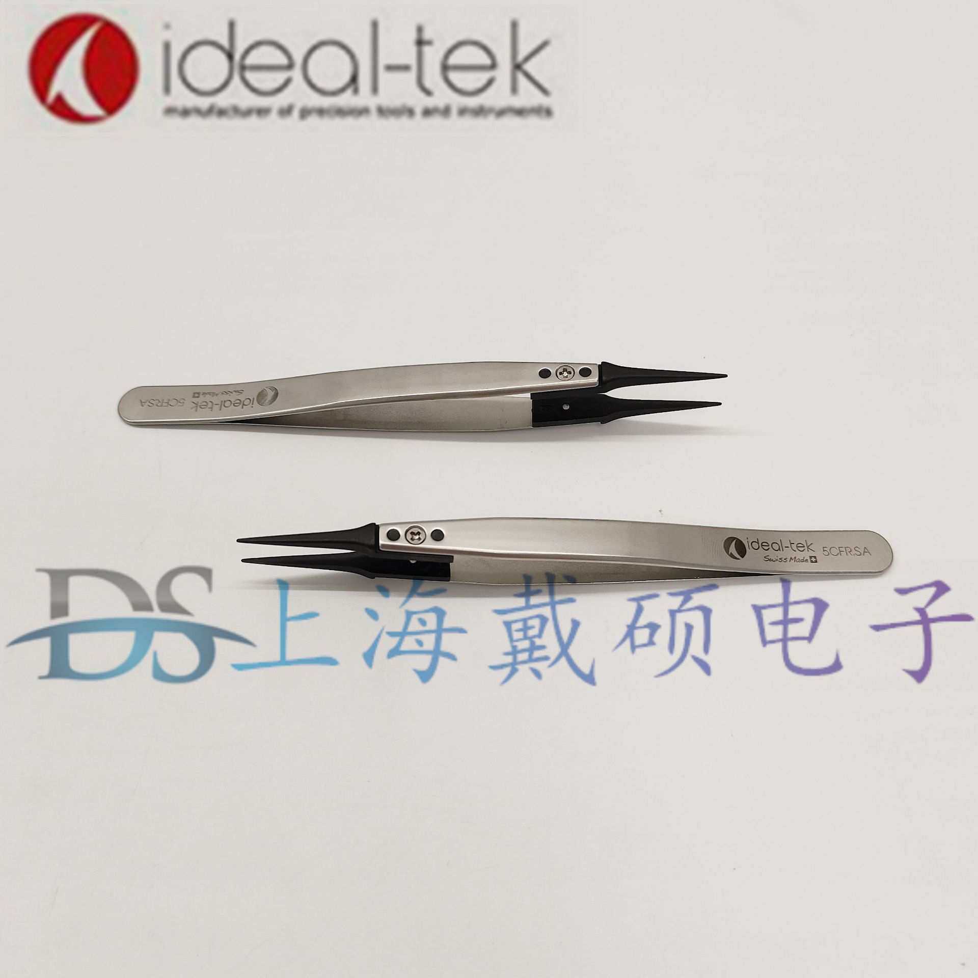 瑞士原装进口ideal-tek防静电镊子5CFR.SA不锈钢炭纤维细尖头镊子