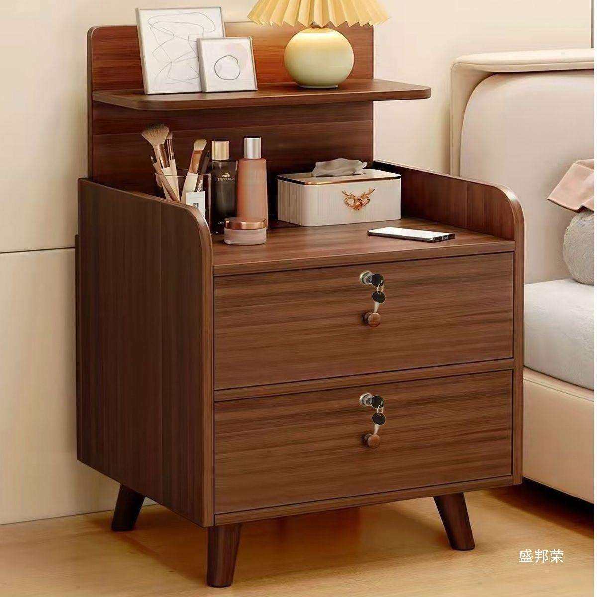 北欧小户型床边小柜子收纳柜床头床头柜简约现代经济型带锁实木腿,电子元器件市场,其它元器件,淘宝优惠券,粉丝福利购,淘宝优惠卷