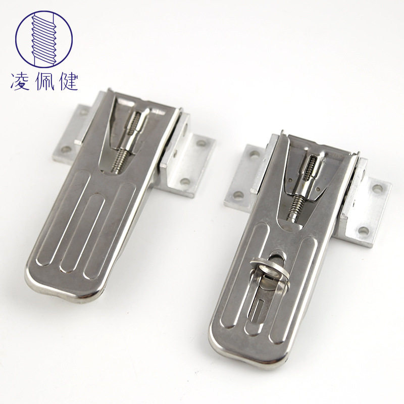 凌佩健不锈钢调节自锁型搭扣箱扣可调节长度带定位防松防震锁扣