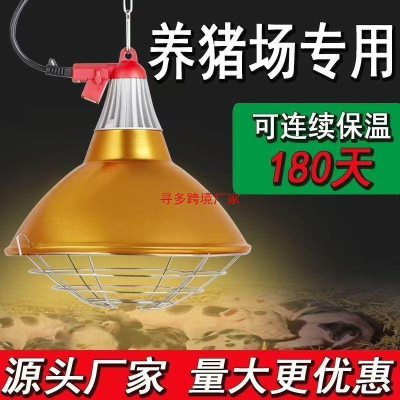 狗狗保暖灯母猪产床猪场保温灯罩养殖鸡鸭鹅取暖灯猪用仔猪加热灯