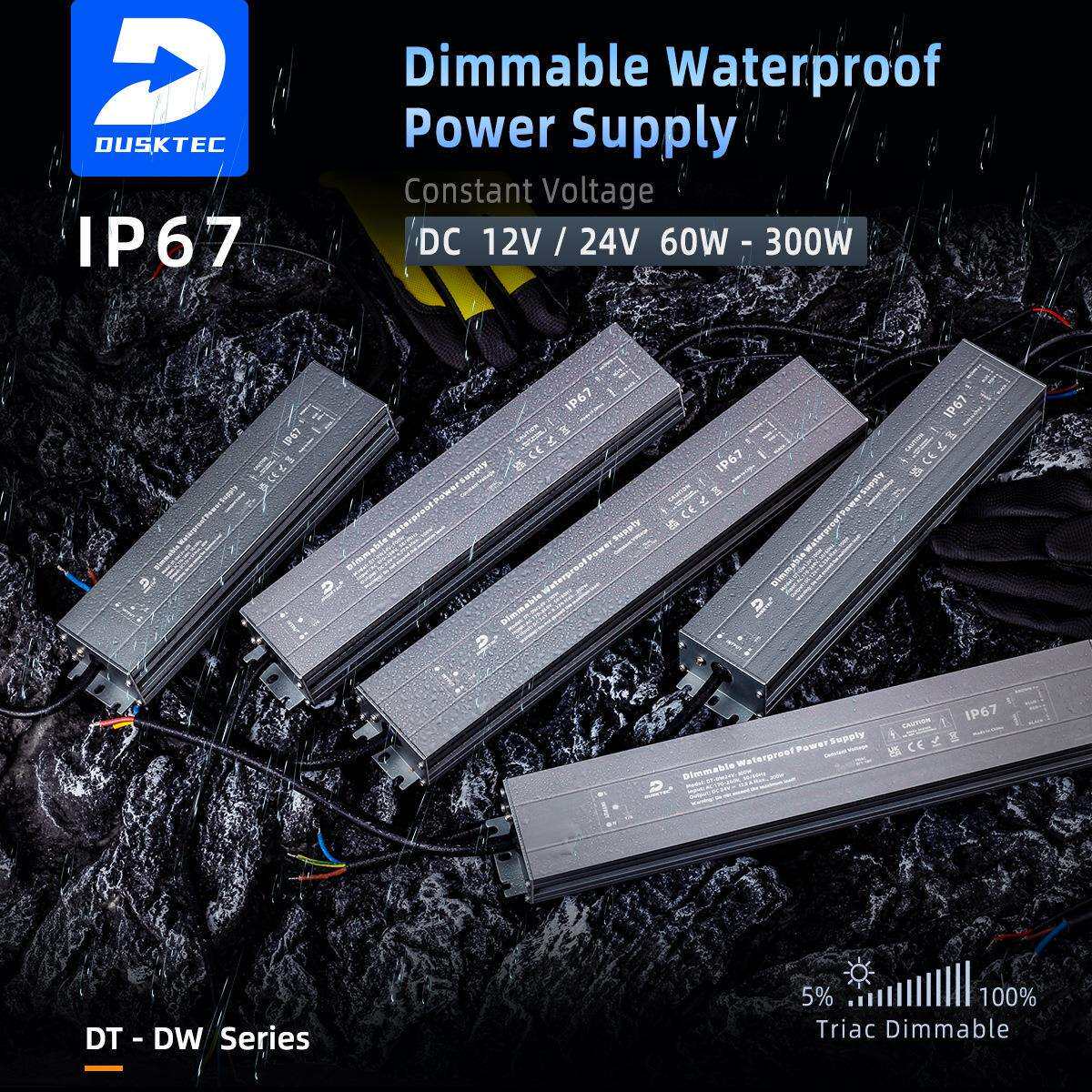 100W300W调光高P无频闪路灯隧道灯户外防水恒压电源IP67LED驱动