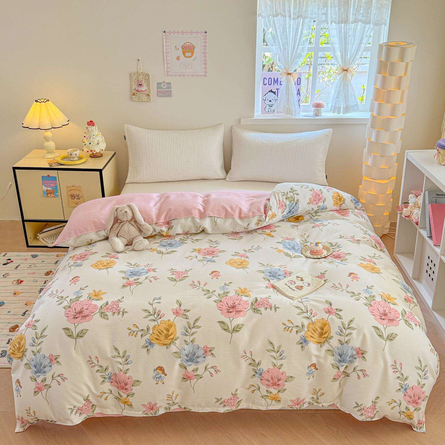100纯棉被套单件150x200x230cm单双人全棉斜纹被罩1.5米1.8m床品