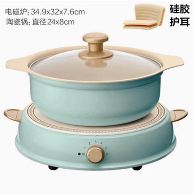 爱丽丝电磁炉日式料理家用火锅小型汤锅陶瓷不粘锅炒菜锅,农用物资,其他肥料,淘宝优惠券,粉丝福利购,淘宝优惠卷