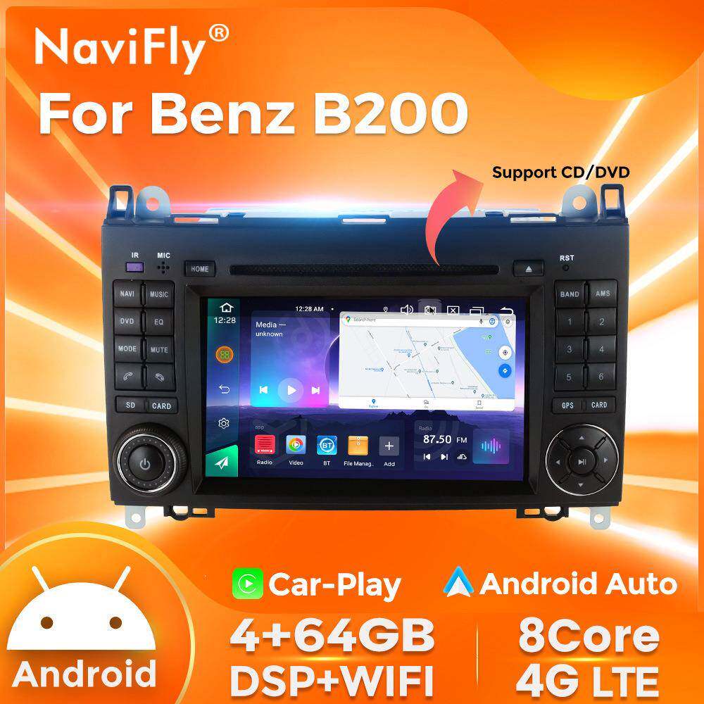 适用奔驰B200改装安卓系统Carplay带DVD改装屏
