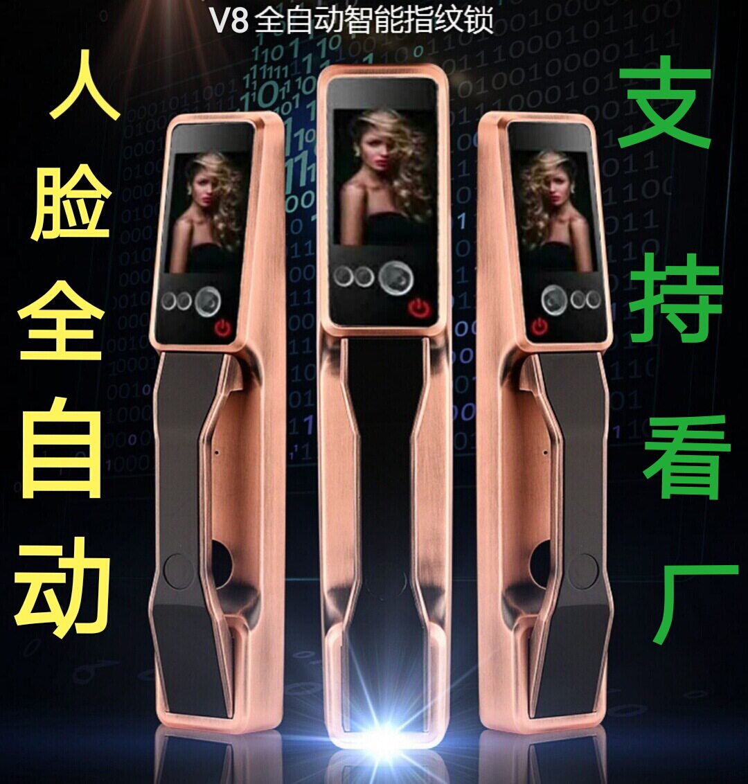 源头厂家 人脸指纹锁,全自动人脸指纹锁,智能密码刷卡锁