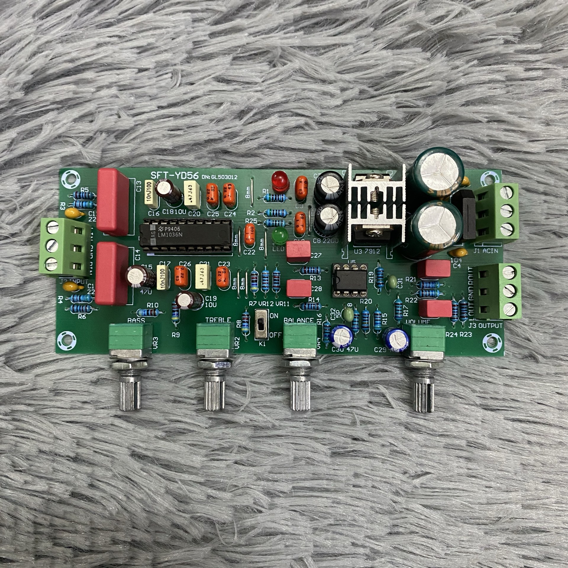 发烧胆味LM1036N音调板前级板高HIFI前置板