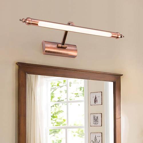 LED镜前卫生古间浴室红铜色镜画灯欧美式镜柜灯水防雾防厂HJ8052