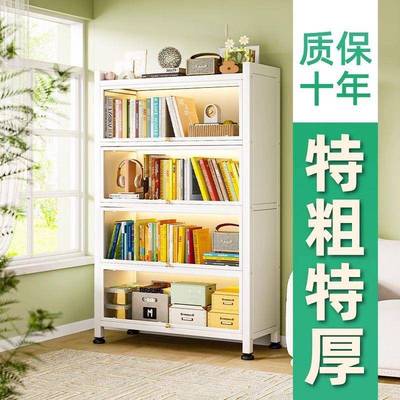 璃带玻门厅家pxx10076用书柜儿童防书架客落地展示柜收纳柜子尘铁