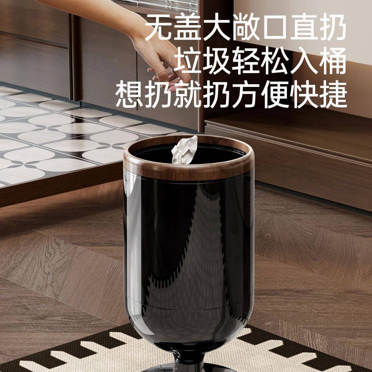 垃圾桶高免弯腰厨房家卫生间大容量移带盖用可脚动见详情收纳纸篓