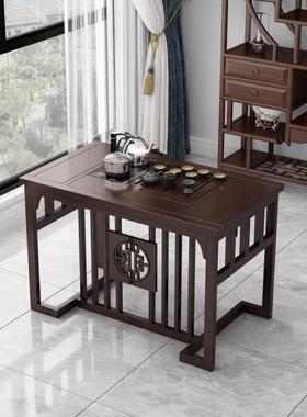 台实木OXB小户茶桌家型用中式泡茶一体桌椅阳组合茶几茶台一整桌