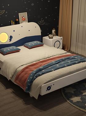 4I实1木儿童床TFO男女孩单人床.12米小床全太空.35米儿童房白色青