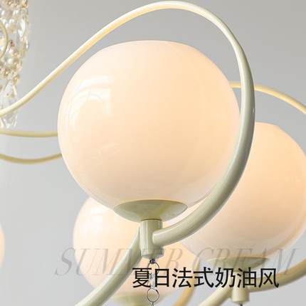 奶法式轻奢复古宫廷意客厅餐厅灯创个750性清室新油卧灯大气