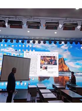 ed全IOJ彩显示屏会议直播屏l室高清无屏缝拼接广告屏全彩le内d屏