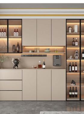 餐柜边体靠墙现一代简OPU约家用客厅餐厅轻加高奢风储物收纳柜