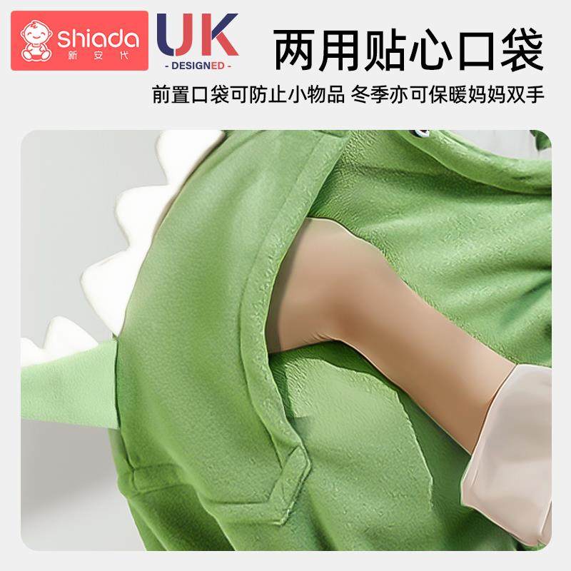 婴儿背带腰套凳披风宝宝秋冬功保暖外多能前抱式防风斗篷推车ydpf