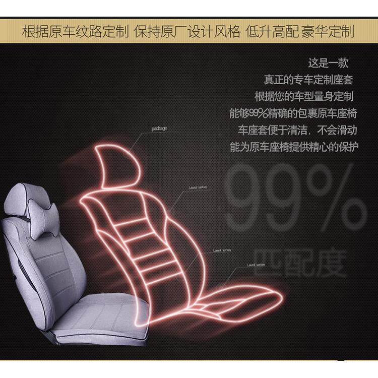 全包四全OMC坐季通用亚麻专用布垫艺24新款座椅套布座垫包围汽车