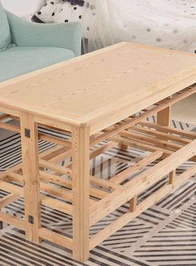 烤火桌子用冬正方形松木可SBA折叠取暖秋季1.2米长方桌烤水家架套