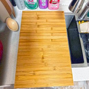 竹制板用厨房切菜板案板LOO定作家水槽砧菜盖板板揉面和面板