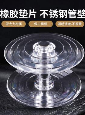 玻璃门克力大水晶拉手透大明圆单UIK孔办公室推拉亚门把手商城门