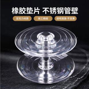 玻璃门克力大水晶拉手透大明圆单UIK孔办公室推拉亚门把手商城门