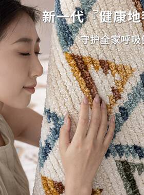 土耳其威边尔顿机织地室无胶丙200241纶美式卧复毯古波西米亚客厅