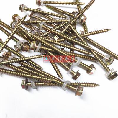 尾外六司角螺尖尾自攻自丝钻钻尾螺钉尖彩钢瓦钉华燕253035尾螺丝