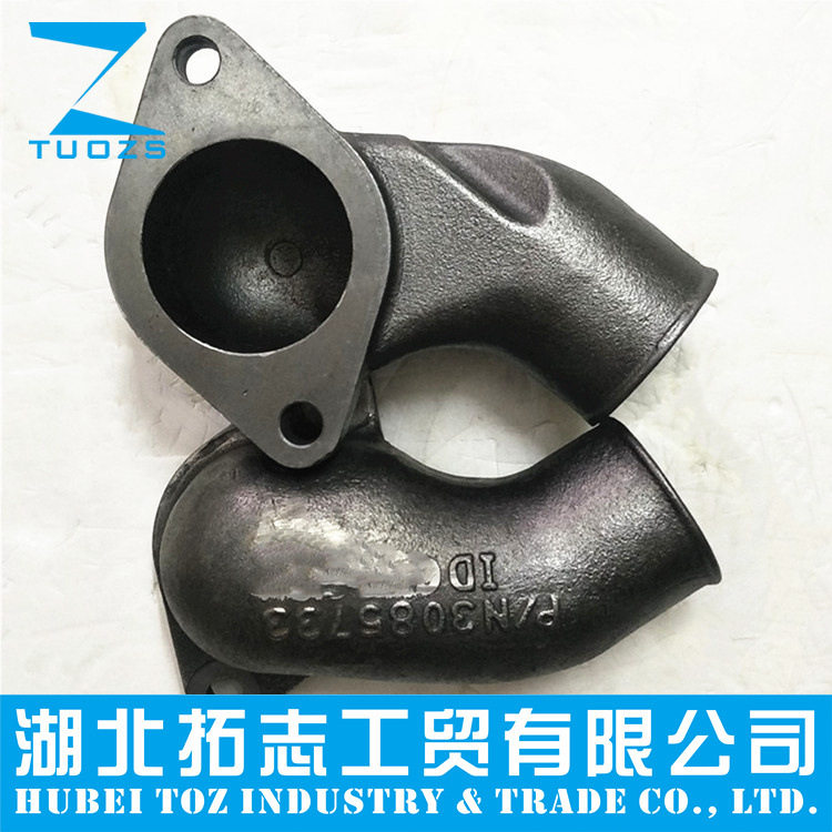 3085733CCEC重庆康明斯发动机配件旁通水管接头3085733-20