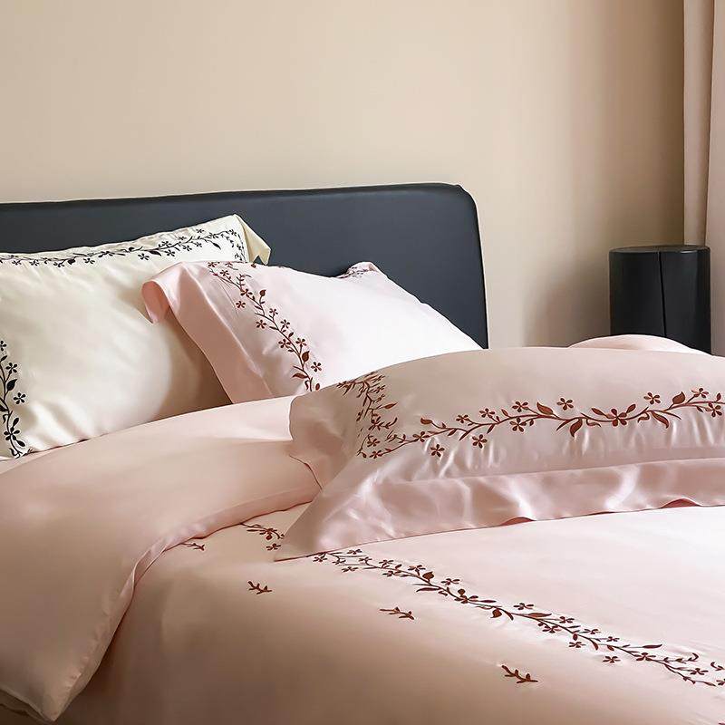 60支兰精天丝四件套莱赛尔夏季冰丝高级感床单被套床笠床上用品,节庆用品/礼品,新娘配件,淘宝优惠券,粉丝福利购,淘宝优惠卷