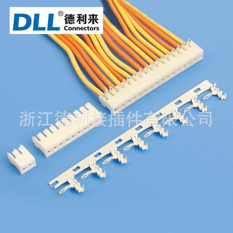 JC202.0mm间距条形连接器胶壳连接器90度焊板端子薄利多销