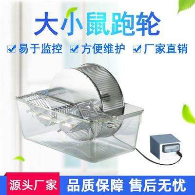 大鼠跑轮实验室电动两用自主跑轮全封闭可计跑动轮周数小鼠跑轮
