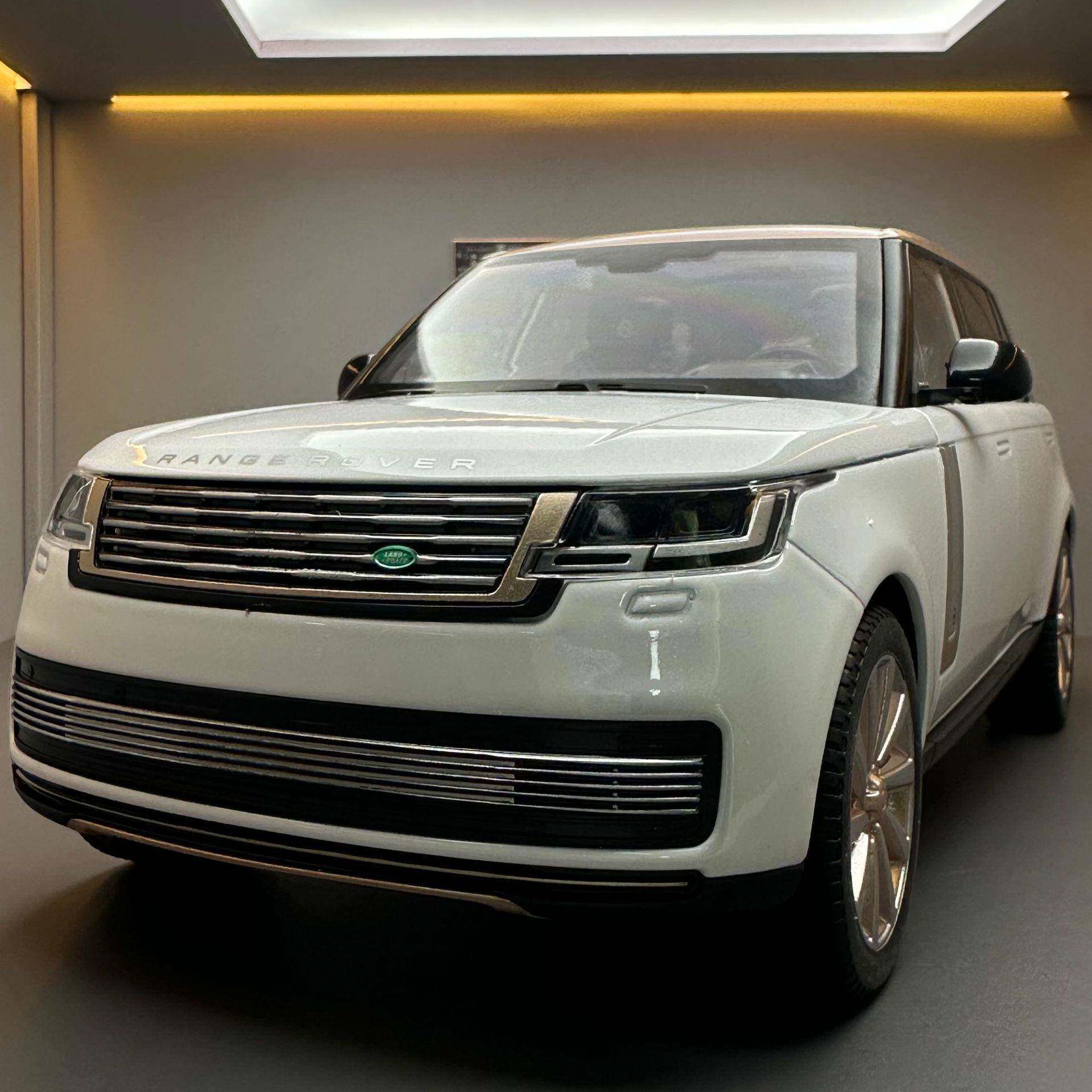 奇艺合金车模1:18路虎2022款揽胜声光滑行玩具越野车音乐模型摆件