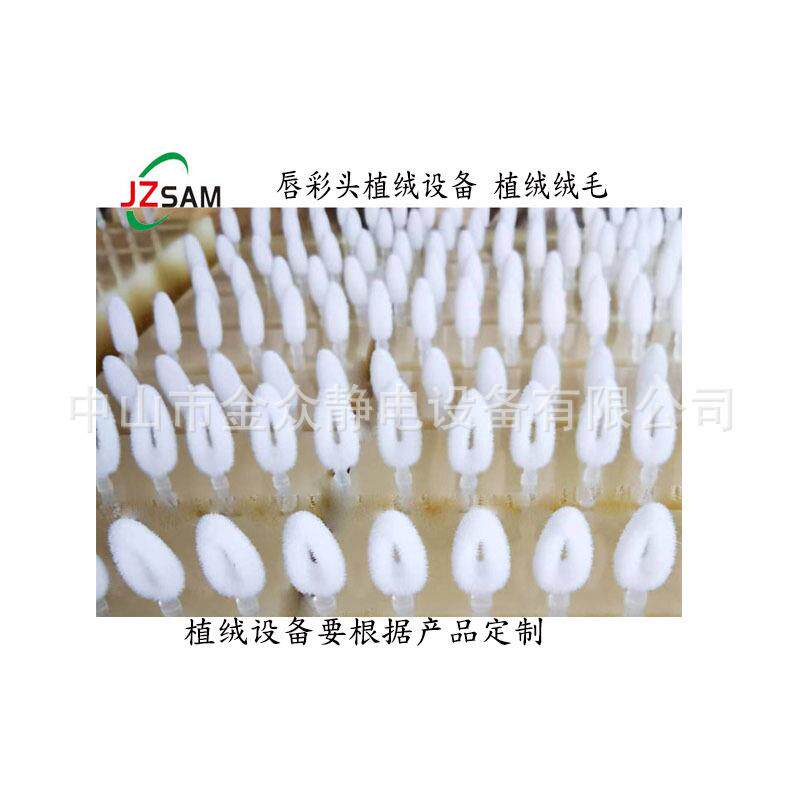 唇彩头静电植绒机植绒设备静电植绒机唇刷自动静电植绒生产线