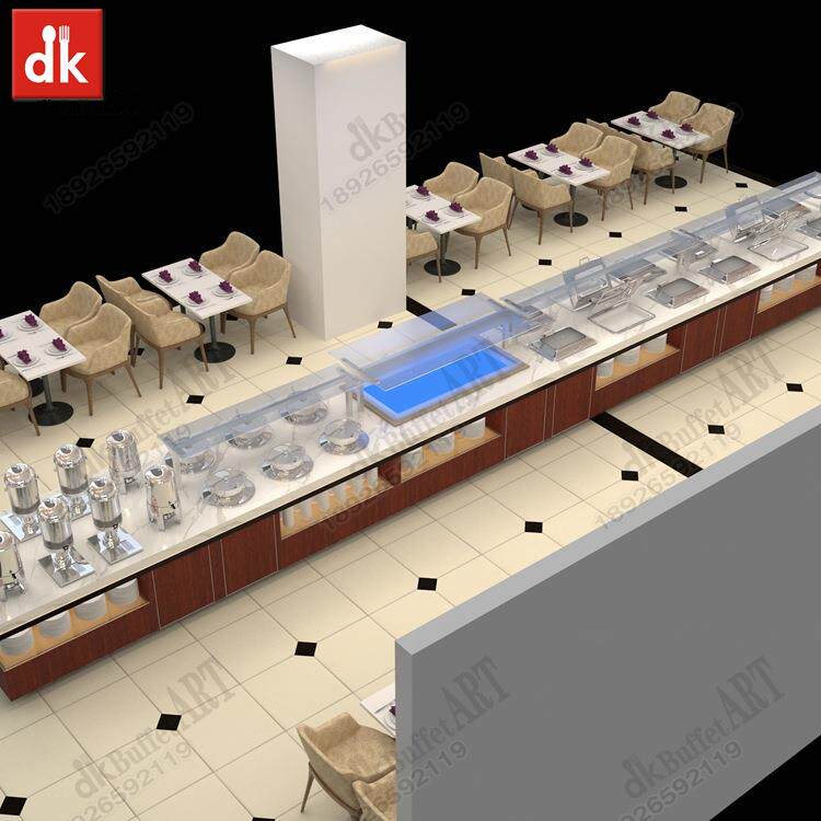 欧洲标准自助餐台冷热布菲台深圳设计装修施工