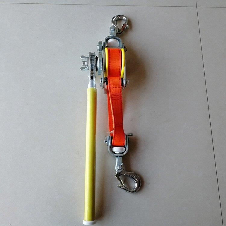 1.5T双钩绝缘紧线器架空线路链条式棘轮拉线器绝缘紧线器