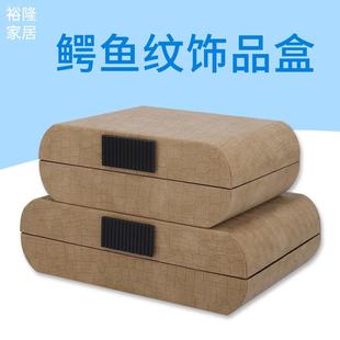 现代简约轻奢软装皮质创意爱心五金首饰盒收纳盒家居衣帽间摆设