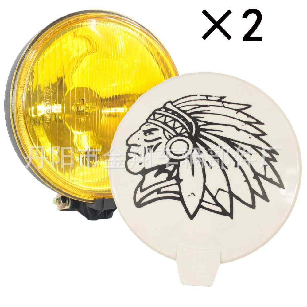 黄色玻璃带小泡前雾灯拖拉机工作灯24V 12V