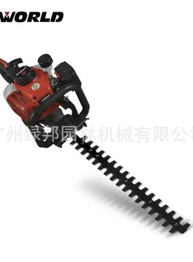 沃得WORLD二冲程汽油绿篱机WT6010双刃整篱笆机园艺造型修理机
