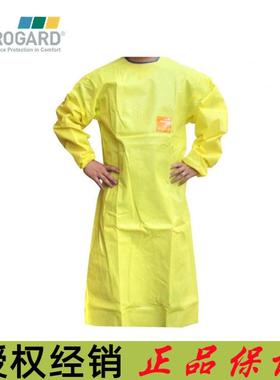 微护佳3000黄色YE30-W-99-214-00带袖围裙安思尔防化学品反穿围裙