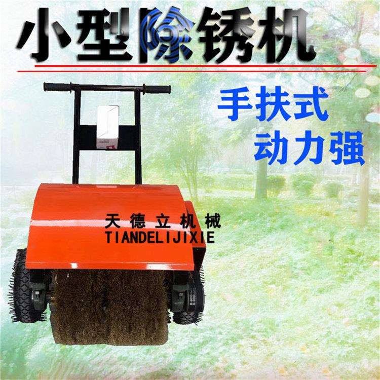 380V手推电动除锈机 房顶钢板翻新除锈器 型材锈迹钢丝刷打磨机