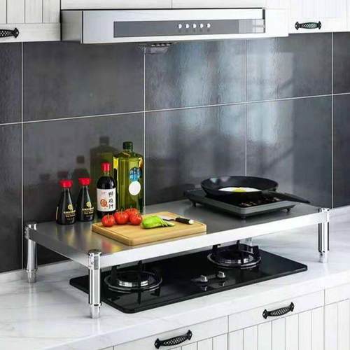 厨不锈钢正方形一层单层2025跨境置微物架家用多功台面波炉电能器