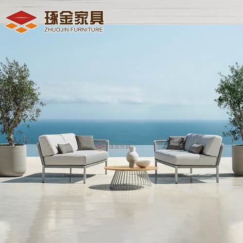 户休闲藤艺沙发餐厅露台藤编外贵妃发转角沙茶ZJ-1037几小户发家