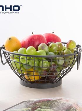 复古铁果艺水果篮理HIC-1043餐桌水果盘纳蔬收篮置物篮客厅杂物收