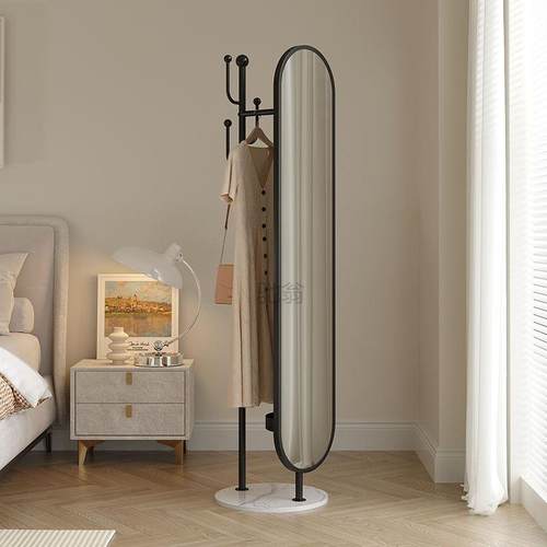 3l旋全架身镜399挂衣架落地家用卧转室可移动不变穿衣镜子衣形帽