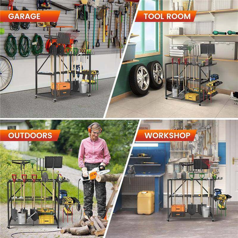 带子的花园工具纳架动电工具收纳盒工具支架整理QGN储物收架轮置,收纳整理,书桌收纳置物架,淘宝优惠券,粉丝福利购,淘宝优惠卷